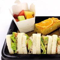 90 Halal Made with Halal Certified Ingredients Chicken Avocado Sandwich & Fruit Salad Box $14.40 *Products containing nuts and Gluten are also made on our premises.