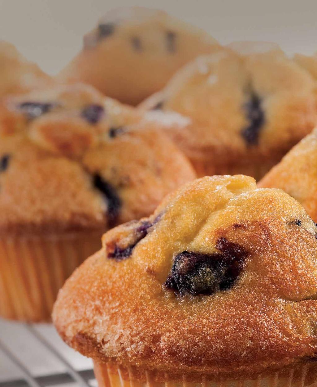MUFFINS We believe in muffin innovation. Our experts introduced pre-deposited muffins to the industry, and we pioneered the Scoop-N-Bake format, too.