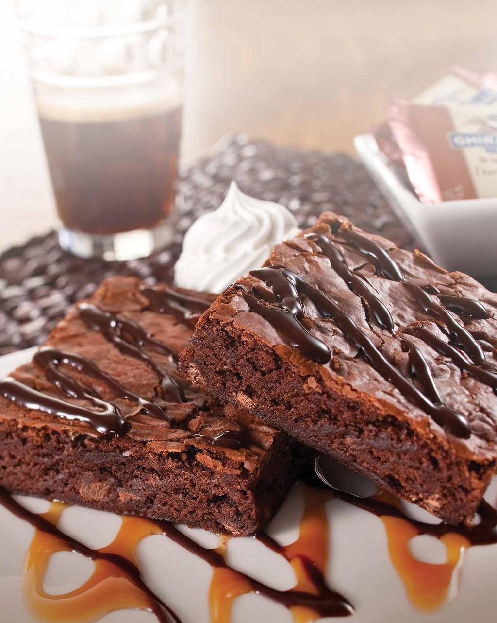 BROWNIES Our moist, chewy brownies are easy to love, easy to make and easy to sell. They re made from the highest-quality, premium chocolate and packaged to accommodate your specific needs.