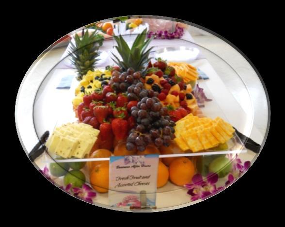 00 per pizza Priced per Person Fresh Fruit Tray...$2.20 Fresh Vegetable Tray with Dip...$1.