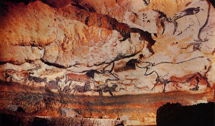 clothing Cave Art characteristics: Depicted animals (bison, deer, horses,
