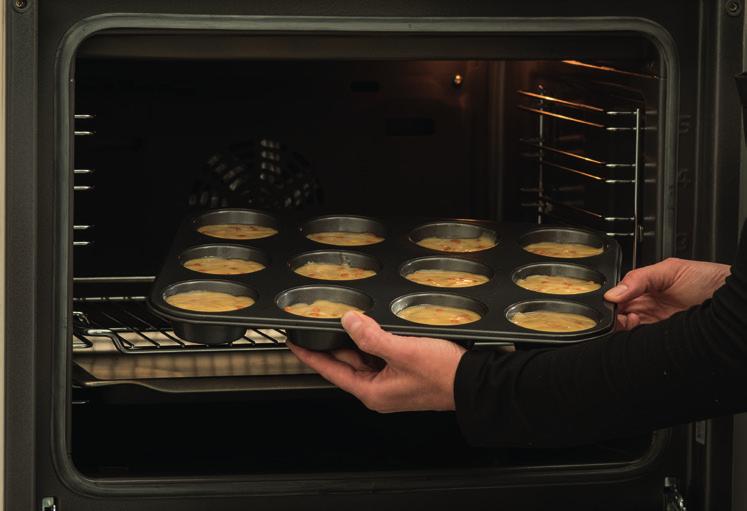on oven type, quantity of product in oven and general baking conditions.