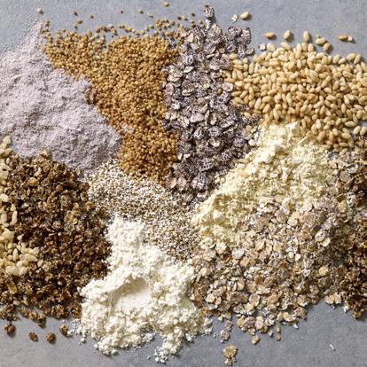 Wheat flour, Sustagrain HighFiber Barley, Great Plains Quinoa, Simply Milled by Ardent Mills Organic Flour and bakery-ready mixes, and Nature s