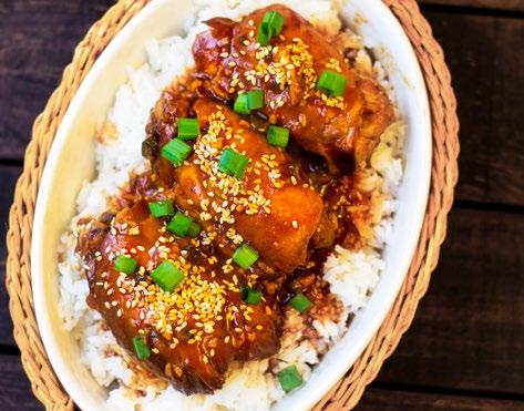 RECIPE 3 ASIAN-BBQ FUSION CHICKEN SHOPPING LIST INGREDIENTS 6 chicken thighs, skin removed.