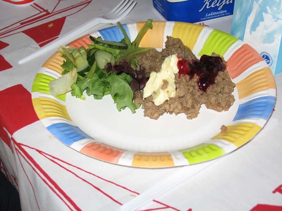 3. Liver and rice co 3. Liver and rice combination, with butter and lingonberry jam, and some salad (June 28, 2007) My host family s hometown, Sahalahti, is famous for this dish.