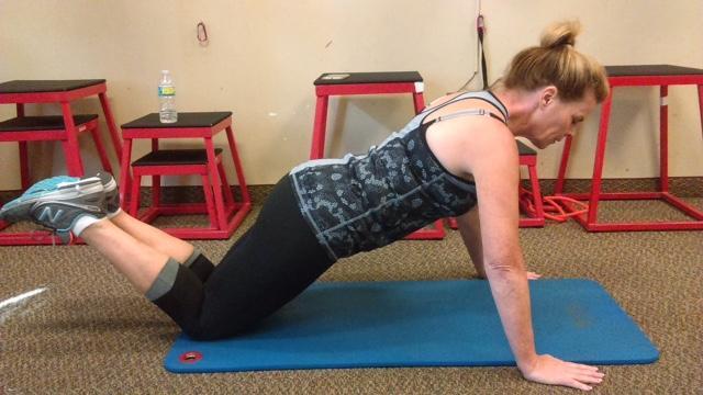 Upper Body Pushups Do pushups on your knees