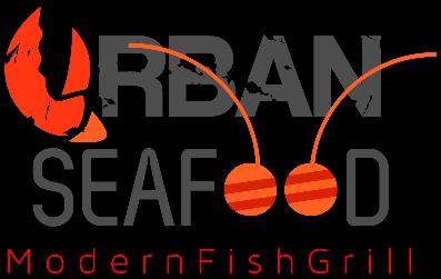 BRANDING Urban Seafood logo s U represents a lobster claw which is highly