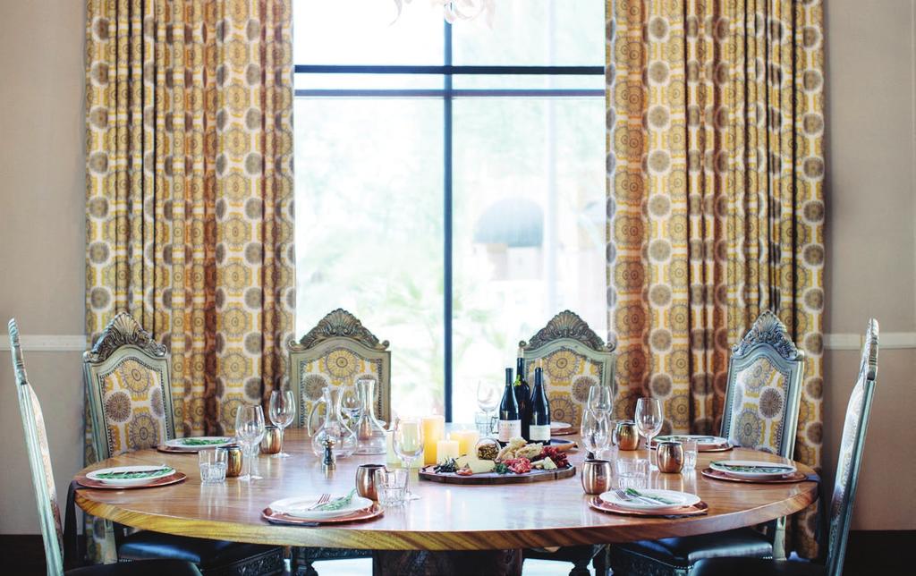 O U R SPACES THE GOLD ROOM SEATED EVENTS: UP TO 12 GUESTS (One round table seating configuration) Olive & Ivy s Gold Room offers romance, luxury, and drama.