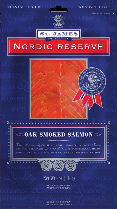 MADE IN USA Superior Quality Oak Smoked Salmon Product of Miami, Florida, USA. Premium, Responsibly & Sustainably Sourced Atlantic Salmon.