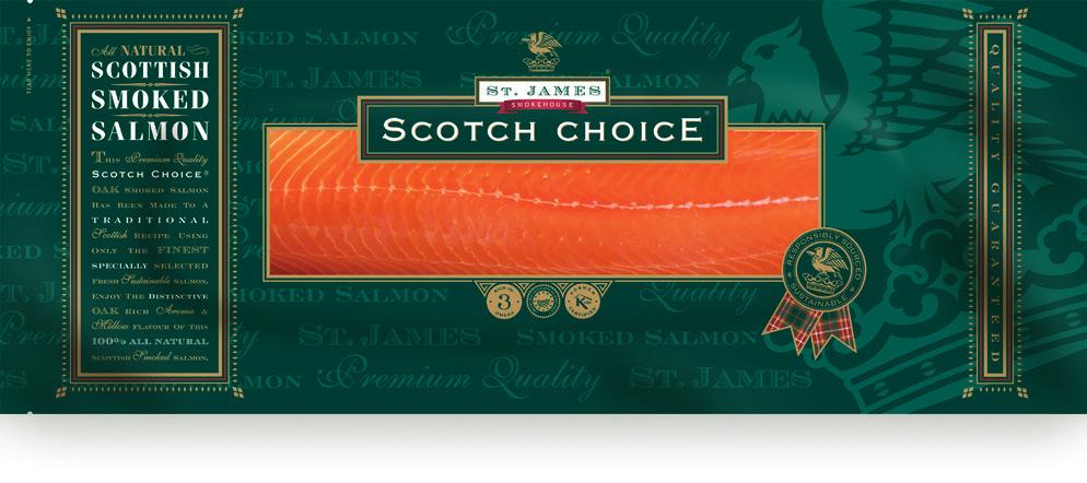 Authentic Imported Scottish Smoked Salmon Premium, Responsibly & Sustainably Sourced Scottish Atlantic Salmon.
