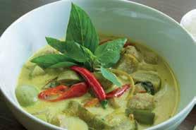 50 Pa-nang Curry Creamy Thai curry cooked in coconut milk and Pa-nang curry paste with red capsicum, snow peas, zucchini, carrot, broccoli and Thai basil. Vegetable & Tofu $17.