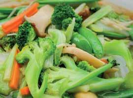 50 Stir fried Tofu with mixed fresh garden vegetables. Param Rong Song (Steamed vegetables with Peanut Sauce) $17.