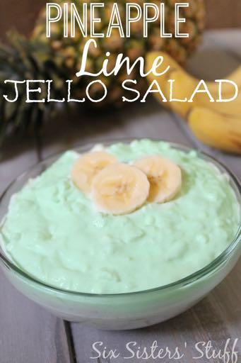 GLUTEN FREE- PINEAPPLE LIME JELLO S I D E D I S H Serves: 6 Prep Time: 5 Minutes Cook Time: 1 (8 ounce) container of low fat Cool Whip 1 (4 ounce) box of Lime Jello 1 (12 ounce) container of fat free
