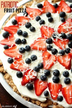 GLUTEN FREE- PATRIOTIC FRUIT PIZZA D E S S E R T Serves: 8 Prep Time: 20 Minutes Cook Time: 2 1/2 cups crushed GF graham crackers (I use Kinnikinnick S'moreables Graham Crackers) 1/2 cup sweetened