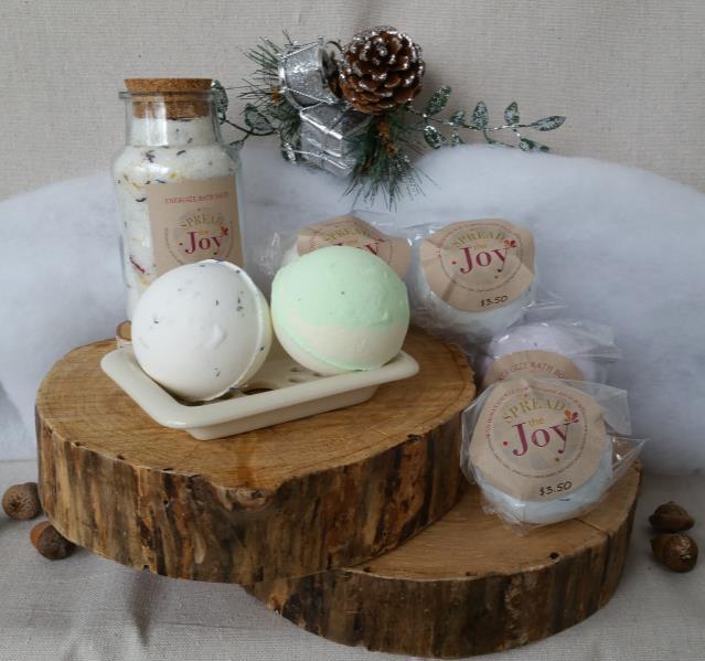 Christmas Spa Basket Unwind after a long wintery day using our handmade spa products.
