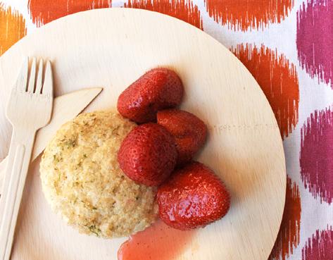 GRILLED SHORTCAKES AND STRAWBERRIES S Cutting in the cold butter disperses the fat throughout the dough, allowing it to evaporate quickly when the cold butter hits the hot oven, which produces tender