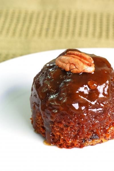Sticky Toffee Pudding Dessert Serves: 4 175g pitted dried Dates 85g Self-Raising Flour 150ml Maple Syrup 1 tbsp Vanilla Extract 2 large Eggs, separated 0% Greek Yogurt to serve* * picture shows