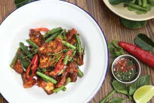 Water spinach - ผ กบ งไฟแดง Wok fried water