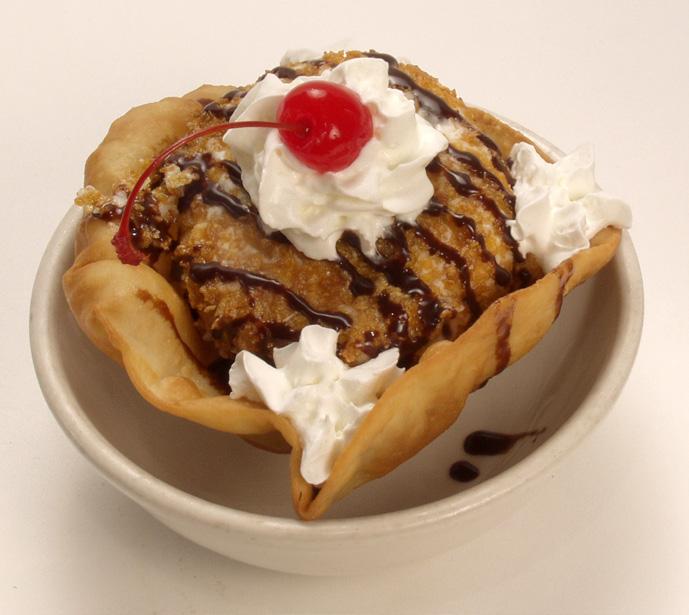 4.75 Warm puffed sweet bread drizzled with honey and cinnamon. Served warm with ice cream 4.