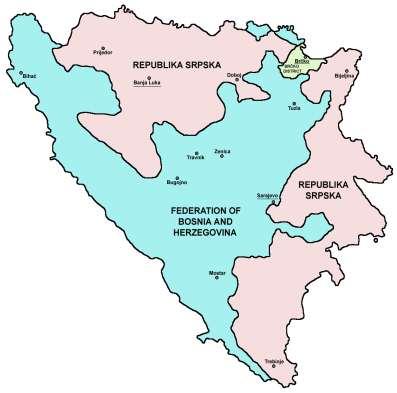 Geographical position of Republika Srpska Latitutde 42 33 and 45 16