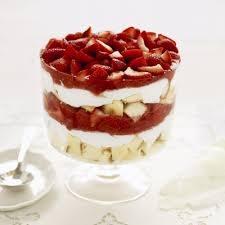 Strawberry Rhubarb Trifle (12 servings) 2 cups fresh rhubarb, cut into 1/2-inch pieces 1 cup granulated sugar 1/4 cup fresh orange juice 2 cups strawberries, sliced 2 packages (4-serving size) cook