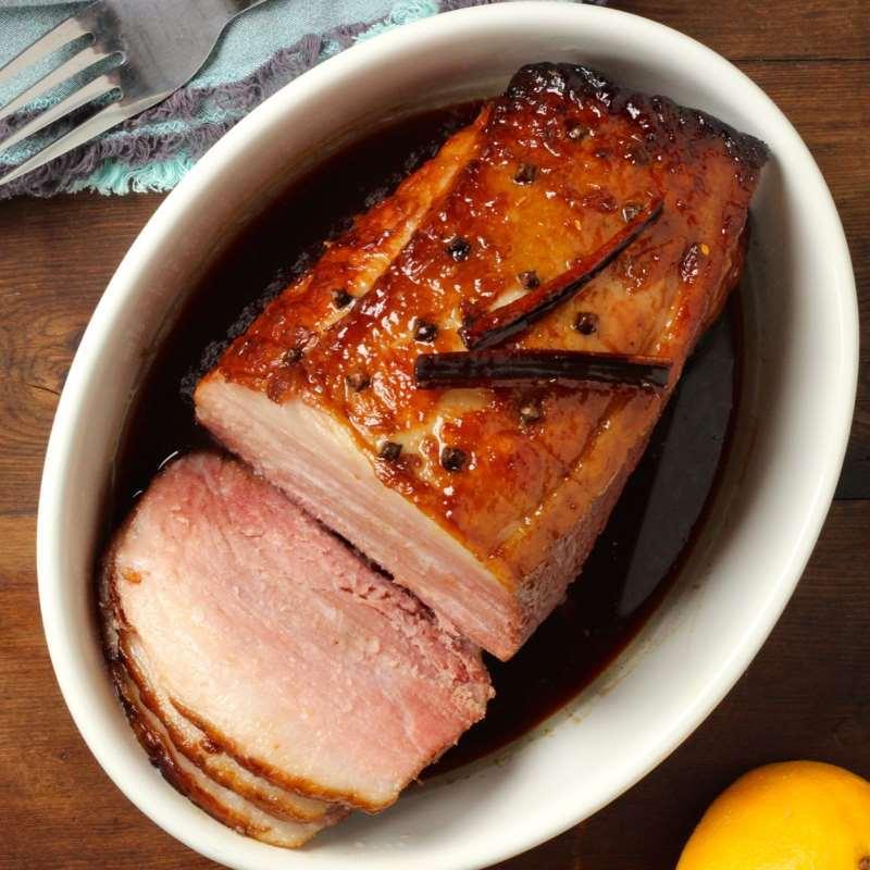 Tuesday, 22nd May 2018 Slow Cooker Ham (Whole30) 1 pound ham 1/4 cup chicken broth 1 1/2 teaspoons mustard 1/4 teaspoon ground ginger 1/8 teaspoon nutmeg 1/2 cup filtered water 1 2 3 4 Place ham in