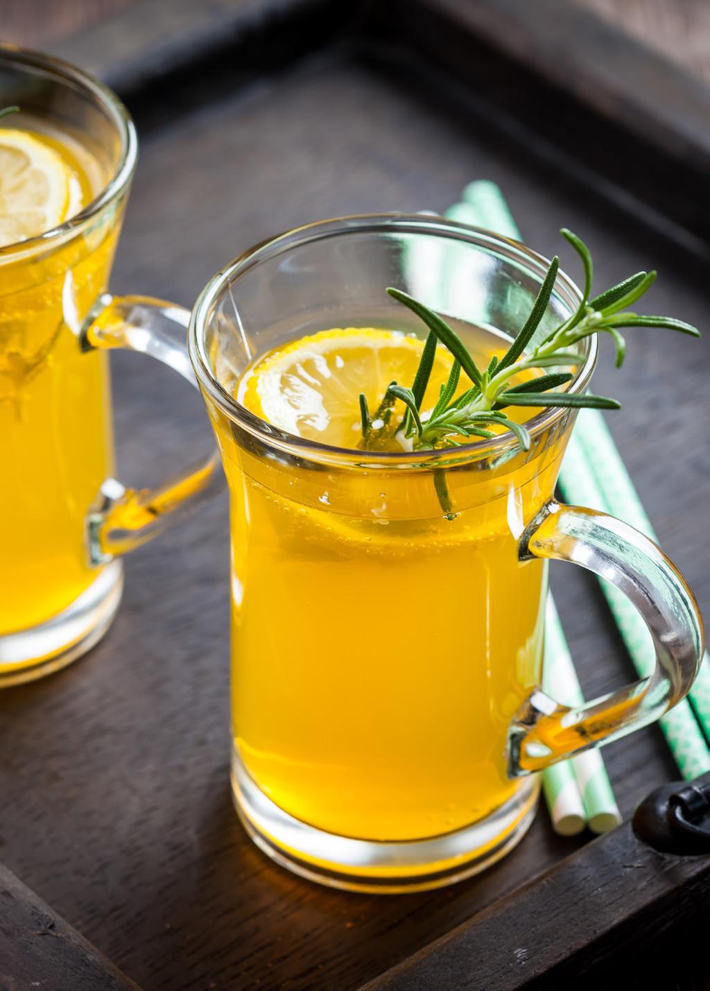 Faux Fizz Make a fun and fizzy mocktail for teetotal party guests. The flavours of pear, apricots, honey, lemon and rosemary make the delicious base syrup.