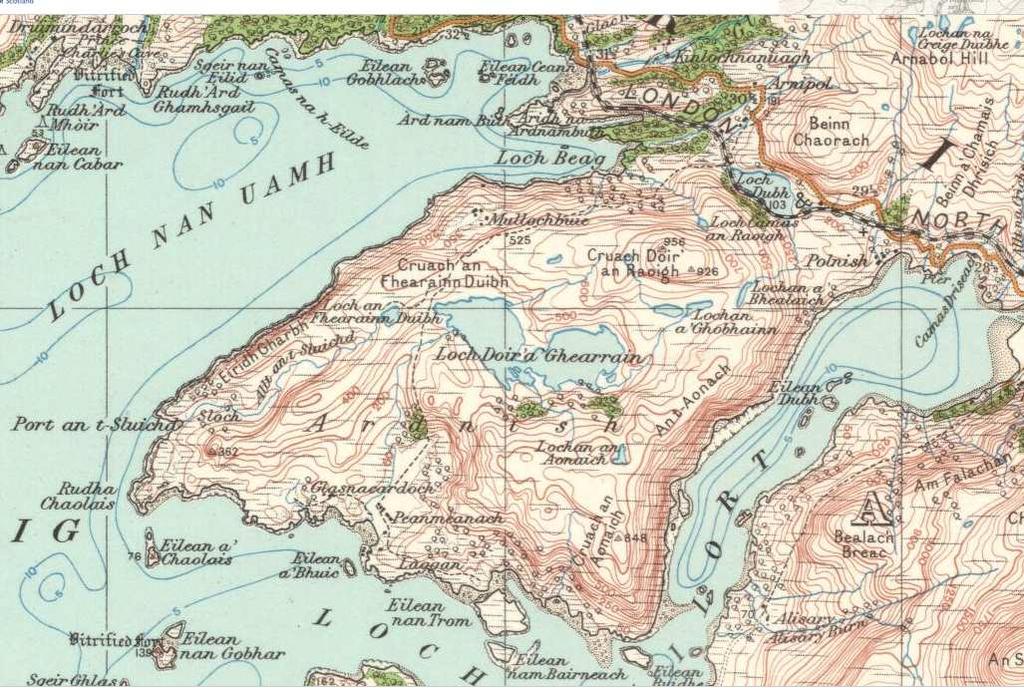 Ordnance Survey Maps One-inch "Popular" edition, Scotland,