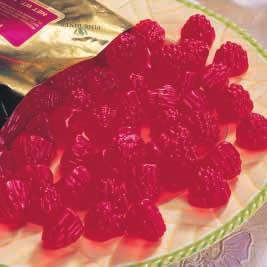 P200 P270 RED RASPBERRY GUMMIES P200. These bold, red raspberry flavored gum drops are extra soft and wonderfully chewy.