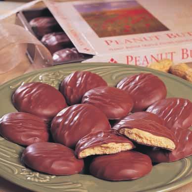 P740 PEANUT BUTTER SUPREMES P740. Peanut butter truffle centers, covered in milk chocolate.