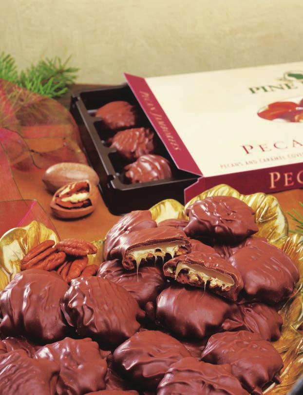 About Our Chocolates Pine River old-fashioned chocolates have won fifteen Seal of Excellence Awards at the Wisconsin State Fair. PECAN JAMBOREES P960.