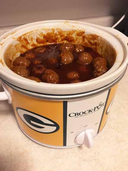 DAY 2 CROCK-POT CRANBERRY BBQ MEATBALLS Katie s recipe is short and sweet just like a good social media. post #yum.