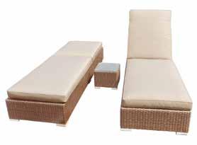 6900 Cushion Colour: Reclinable Double Lounger with