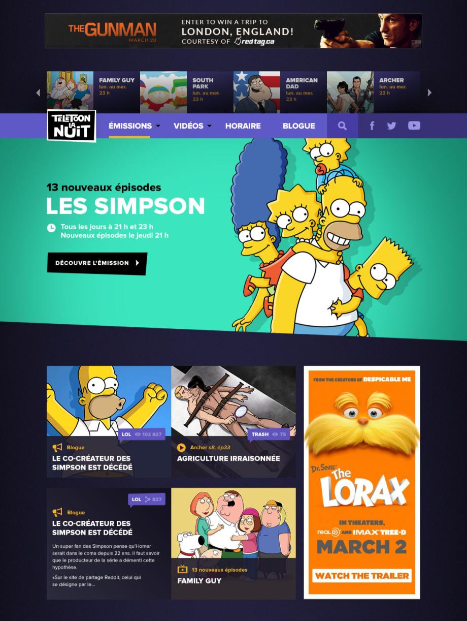 teletoonlanuit.com offers more original content : pilot projects, exclusive web series, games, gifs, blogs and full episodes available on all smart mobile devices!