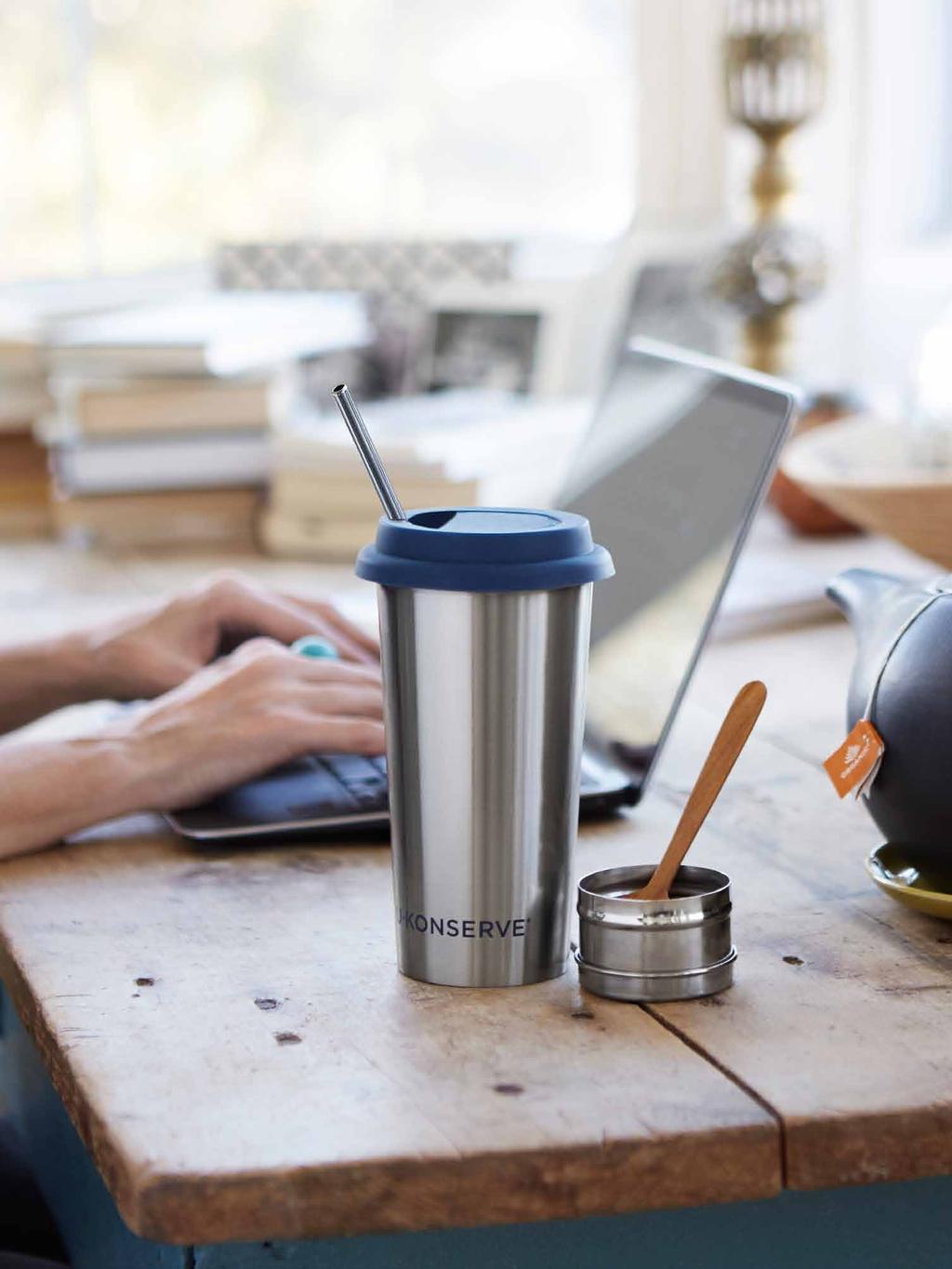 CONTAINERS Stainless steel straws help eliminate the 500 million plastic