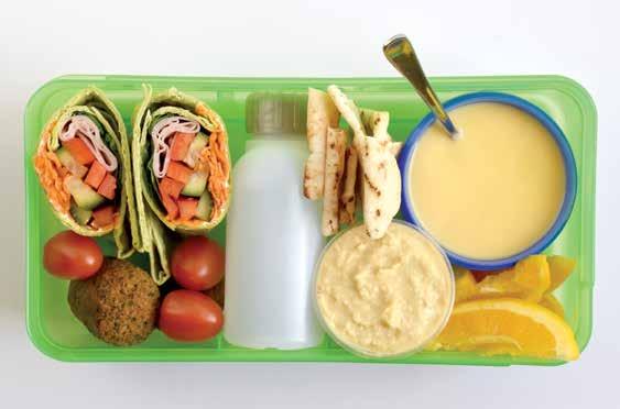 Talk about healthy, tasty foods and drinks with your kids and decide what will go in the lunch box together.