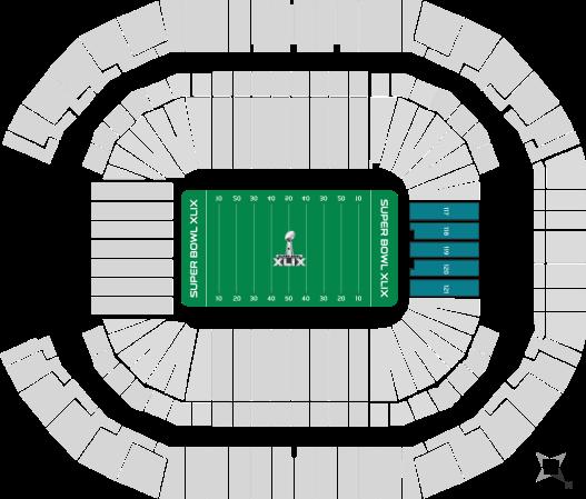 100 LEVEL NORTH ENDZONE ENDZONE SEATING $4,599 $5,499 $6,299 NFL On Location Super Bowl
