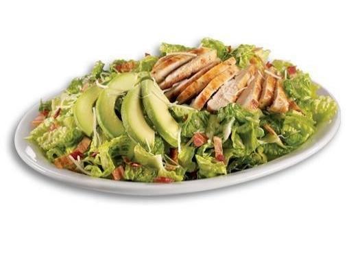 Chicken and Avocado Salad 250g boneless, skinless, cooked chicken 1 small red onion finely sliced 1 small red apple finely sliced 25g walnuts roughly chopped 1 tbsp