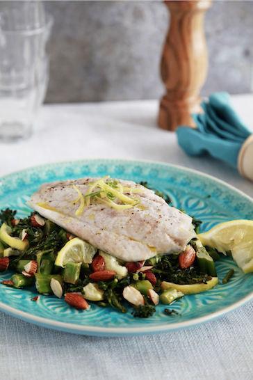 DINNER Roasted Broccolini with Deep Sea Perch Serves 2 A healthy and delicious meal of simply marinated fish baked in the oven with roasted broccolini.