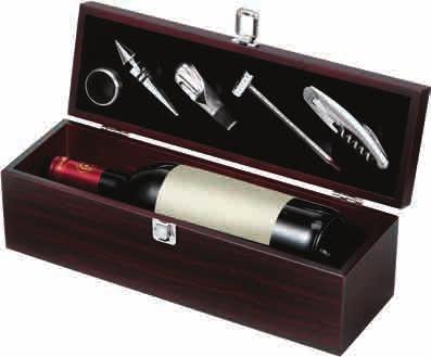 opener/foil cutter Wine thermometer Drip ring Bottle stopper Pourer