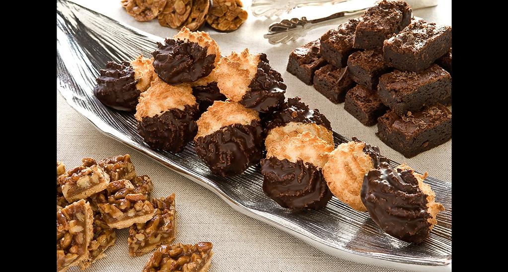 PICK UP SWEETS 12 pieces $15 PER DOZEN CARROT CREAM CHEESE SANDWICHES carrot-oatmeal cookie raisins cream cheese icing PUMPKIN CHEESECAKE CRUMBLE SQUARES oats pecan crust vanilla sour cream topping