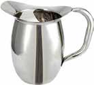 Coffee & Water Servers BS-64 64 Oz Coffee Server Each 1/12 WPG-64 64 Oz Water Pitcher with Ice Guard Each 1/12 BS-64 Available in