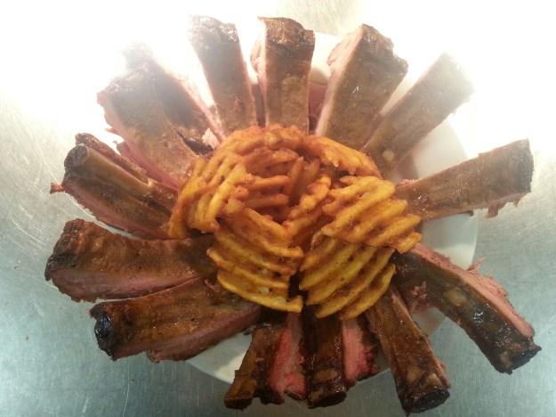99 Choice of Brisket or Pulled Pork Dinner Doc s Potato Cake w/ choice of 2 sides $11.