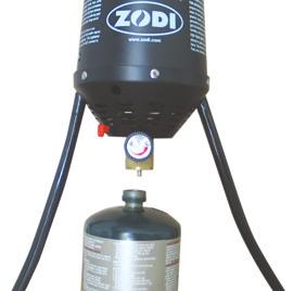 This package contains: hot camp shower pump with twist off debris cap battery case (4 D-cells needed) storage bag (not waterproof) propane cylinder