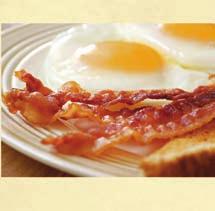 Served with choice of hash browns or fresh fruit, plus toast or pancakes Substitute English muffin or bagel +.