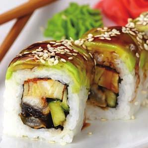 MAKI Organic Rice Only Cucumber Roll 4.00 Avocado Roll 4.00 Asparagus Roll 4.00 Oshiko Roll 4.00 AAC Roll 4.