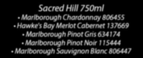 Pinot Noir 115444 Marlborough Sauvignon Blanc 806447 Full range now