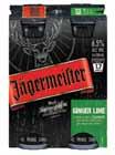69 Jäger RAW a blend of the much loved taste you d expect from Jägermeister with guarana extract and other 100% natural ingredients creating a sparkling drink with