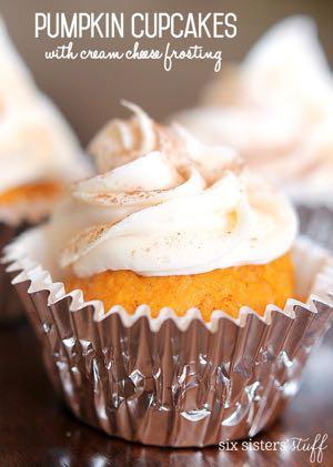 SMALLER FAMILY- PUMPKIN CUPCAKES WITH CREAM CHEESE FROSTING D E S S E R T Serves: 24 Prep Time: 10 Minutes Cook Time: 20 Minutes Cupcakes: 1 (15.