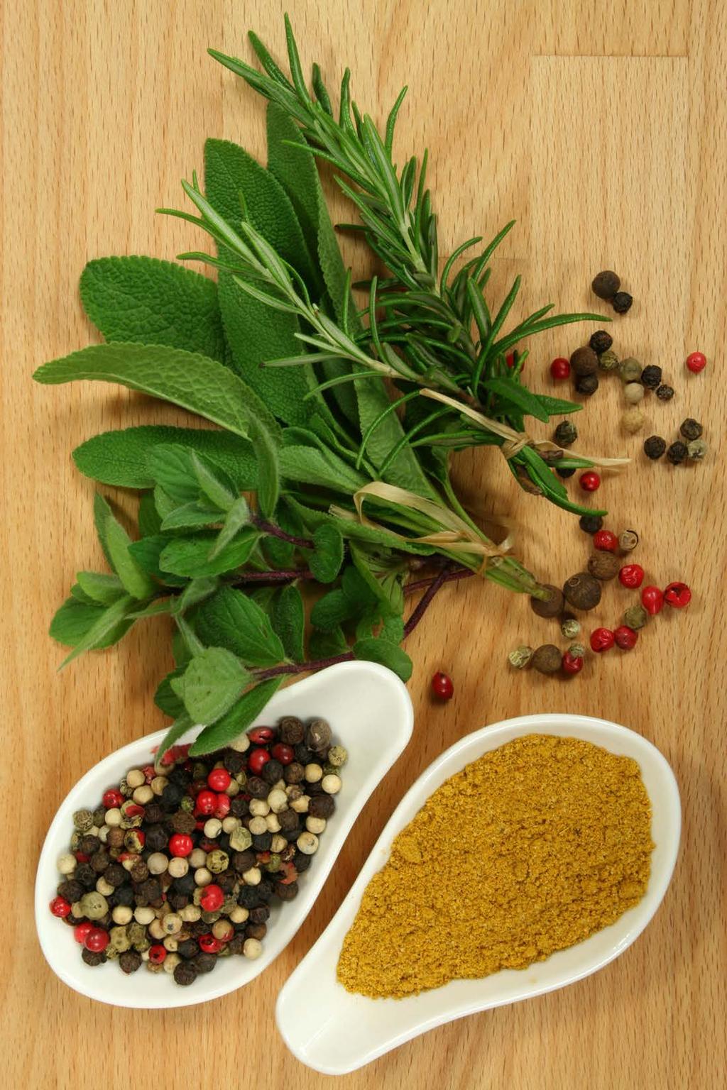 Herbs, Spices and Combinations The list below is not exhaustive,